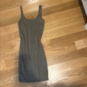 Forever 21 Gray Sheath Midi Dress